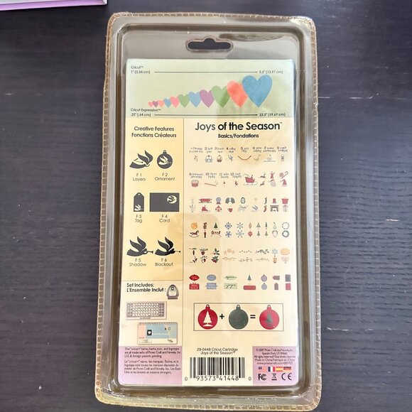 Cricut Shapes Cartridge "Joys Of The Season" With Creative Features Sealed - Picture 2 of 2